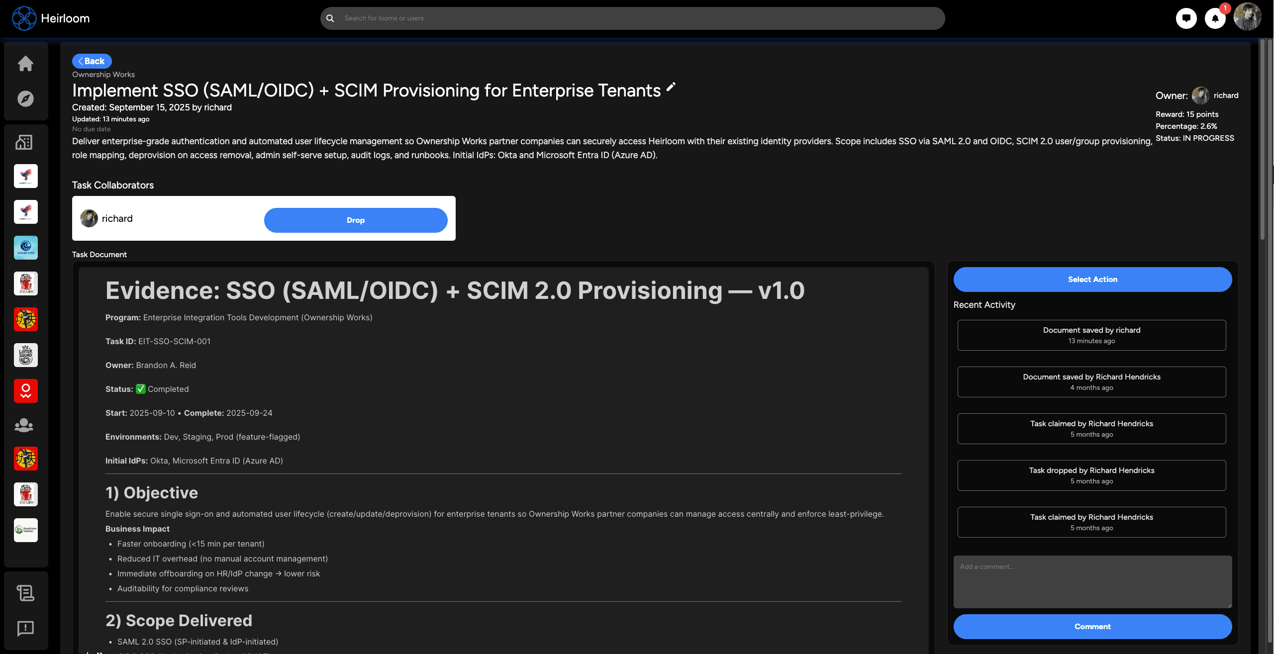 Updates + decision context